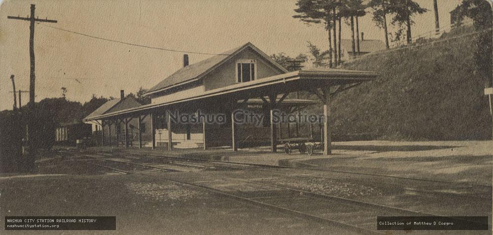 Postcard: Boston & Maine Station, Walpole, New Hampshire